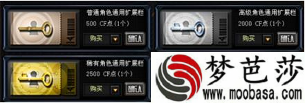 普通角色通用扩展栏适用角色