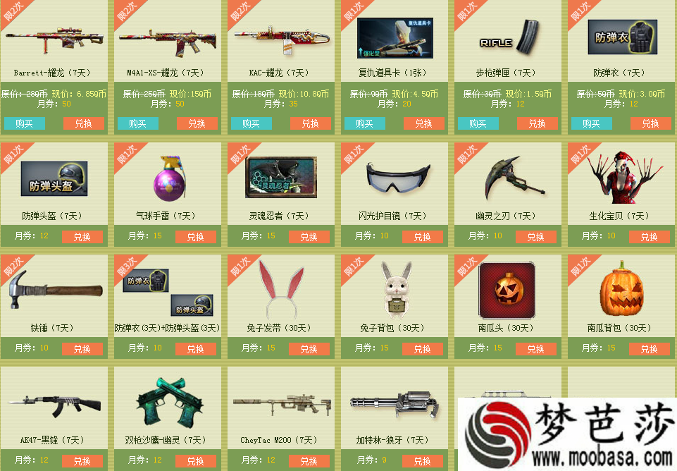 cf,8月军火基地有什么活动
